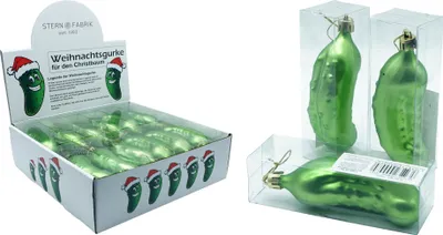 Produktbild von Weihnachtsgurke Baumschmuck Gurke Christmas Pickle Anhänger Tannenbaum Tanne