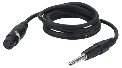 Immagine prodotto di Da XLR femmina a jack stereo nero 6 m