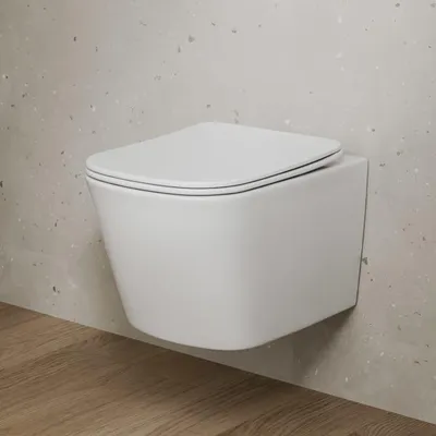 Obrázok produktu pre Kronenbach, závesné WC s kompaktnou konštrukciou, bez okrajov s rotačnou splachovacou technológiou