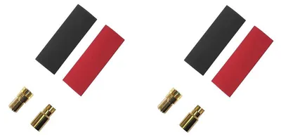 Imagen del producto de Conector chapado en oro de 6.0 mm con terminales de crimpado (2 pares)