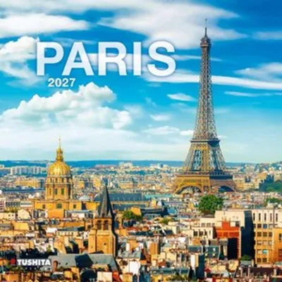 Produktbild von Wandkalender Paris 2027 30x30 cm, 16-Monats-Kalender mit internationalen Feiertagen