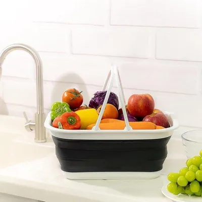 Obrázek produktu pro Kompaktní přenosný bazén – prostorově úsporný bazén – černý