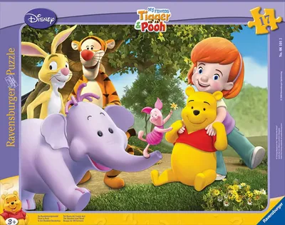 Obrázok produktu pre Ravensburger Puzzle - Rámček puzzle - 17 dielikov - Medvedík Pú - V Stoakrovom lese