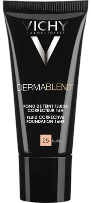 Zdjęcie produktu dla Vichy Dermablend Fluid korygujący o przedłużonej trwałości 25 Nude, 30 ml