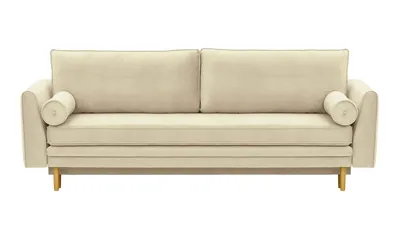Produktbild von SLF24 - Schlafsofa mit Bettkasten Boris - hellbeige - Velluto 2
