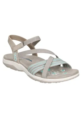 Obrázok produktu pre Skechers REGGAE SLIM - SUMMER HEAT sandále strečového strihu dámske sandále taupe, veľkosť topánok:40 EU