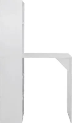 Obrázok produktu pre vidaXL Barový stôl so skrinkou biely 115x59x200 cm