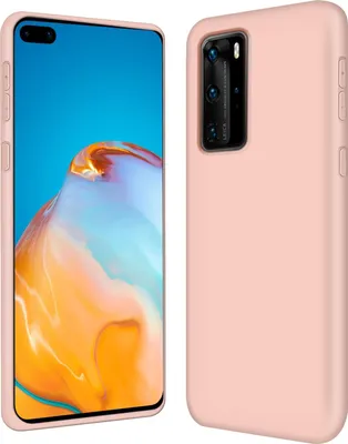 Zdjęcie produktu dla Etui ochronne na telefon Huawei P40 Pro silikonowo-żelowe etui na telefon komórkowy, różowe