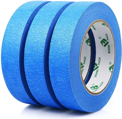 Image de Ruban de peintre bleu 24mmx50m Premium papier crêpé ruban de masquage résistant aux UV