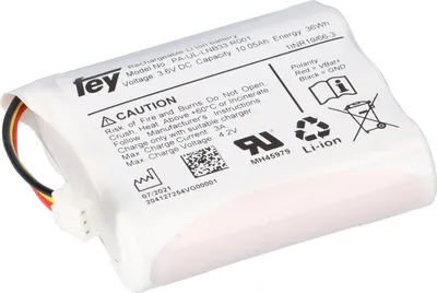 Produktbild von Lithium-Ionen Akkupack 3,6V 10,05Ah 36Wh 1S3P Kabel & Stecker