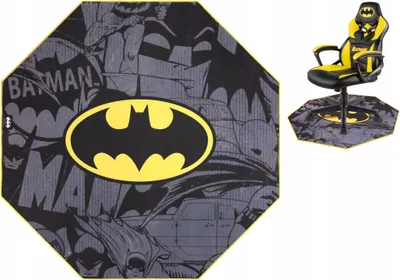 Zdjęcie produktu dla Antypoślizgowa Mata Dywan pod Fotel Gamingowy Krzesło BATMAN / SA5590-B1