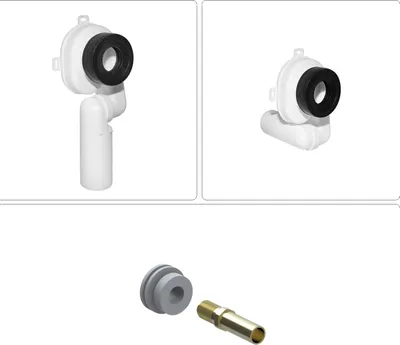 Produktbild von Urinal Anschlussgarnitur-Set-Absaugsiphon Ablauf- und Zulaufgarnitur