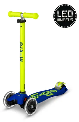 Produktbild von Micro Maxi Micro Roller Deluxe LED blau-gelb Neon
