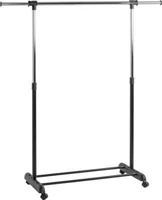 Obrázok produktu pre HAKU Viesť na kolieskach, chróm, čierna – plast, kov, Š/V/H: 95–145 × 95–170 × 44 cm