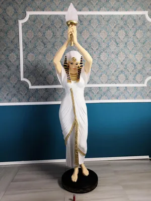 Obrázek produktu pro Designová stojací lampa Egypťanka postava stojací lampa světla stojací lampy postava