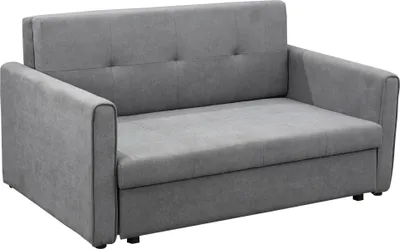 Produktbild von Schlafsofa, 2-Sitzer, bis 200 kg, Stauraum, PollyBaumwolle, Grau