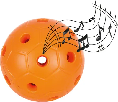 Produktbild von Glockenball, Hörball, Motorikball, Klangball für Sehbehinderte, ø 15 cm