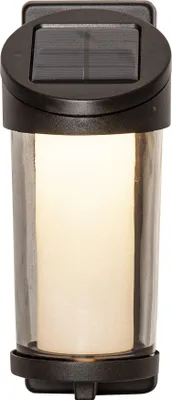 Produktbild von LED Solarlampe Alippa Wandbeleuchtung Dämmerungssensor schwarz H 21cm
