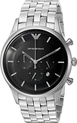 Produktbild von Armani ar11017 Chronograph Quarz Herrenuhr Edelstahl 43mm, 5 ATM wasserdicht