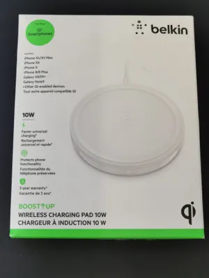 Produktbild von Belkin Boost Up Wireless Charging Pad 10W, Wei  drahtlos Qi "sehr gut"