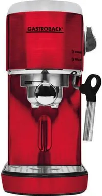 Produktbild von Gastroback Design Espresso Piccolo, Espressomaschine, 1,5 l, Gemahlener Kaffee, 1400 W, Rot