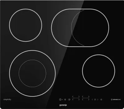 Produktbild von Gorenje ECT643SYB, Schwarz, Integriert, Keramik, Glaskeramik, 4 Zone(n), 4 Zone(n)