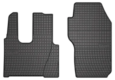 Produktbild von Gummi-Fußmatten Vorne für Mercedes-Benz Actros MP4 2011-2019 – 2-tlg, Schwarz, passgenau