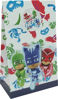 Produktbild von PJ MASKS Party-Tüte Papier inkl. Sticker 10 Stk.