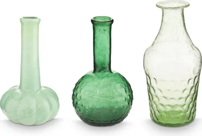 Produktbild von Pip Studio Set/3 Small Vases Glass Soft Green