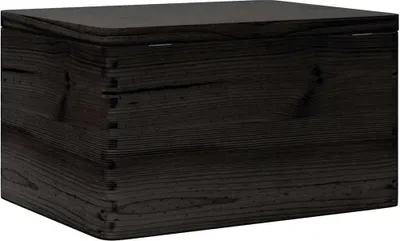 Immagine prodotto di Scatola in Legno con Coperchio Nero 40x30x23cm in Legno di Pino
