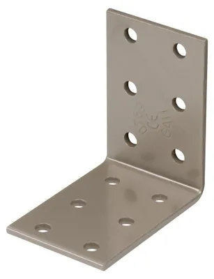 Produktbild von Alberts 823016 DURAVIS® Lochplattenwinkel, schwarzdiamant duplexbeschichtet, Größe 60 x 60 x 40 mm, 50er Set