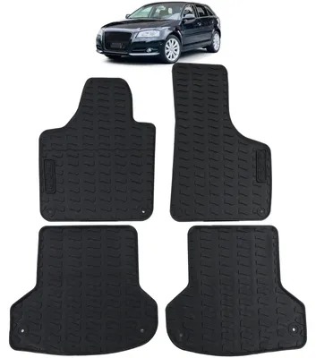 Productafbeelding van Premium rubberen vloermatten, voor en achter, voor Audi A3 8P, modeljaren 2003-2013
