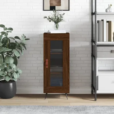 Produktbild von The Living Store Sideboard Braun Eichen-Optik 34,5x34x90 cm Holzwerkstoff