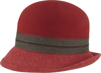 Mayser Nanni knautschbare Glocke mit Kontrastkrempe in rot