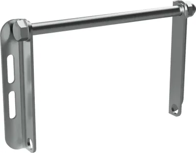 Produktbild von Kielrollenhalter C mit Achse für Seitenrolle Sliprolle Kielrolle Bootstrailer verzinkt SUPROD, 250 mm