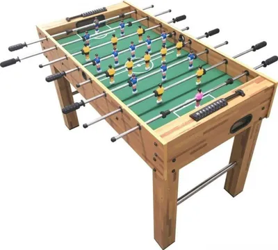 Zdjęcie produktu dla Stół do piłkarzyków Natural Games - 122x61x79 cm - w zestawie 2 piłeczki