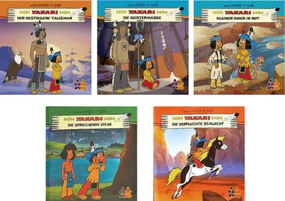 Produktbild von Yakari Mini Bücher Set 5er Pack Kindergeschichten Vorlesen Abenteuer Prärie