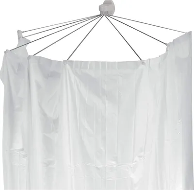 Produktbild von Spirella Duschspinne Duschfaltschirm "Ombrella" weiß Duschvorhang