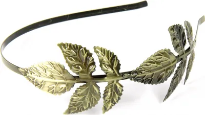 Produktbild von Haarreifen 2 Blätter Haarreif Romantik Miniblings Haarschmuck Blatt Bronze zwei