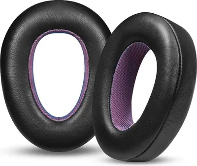Produktbild von INF Ohrpolster aus Lammfell Schwarz Lila für Sennheiser PXC550, 2 Stück