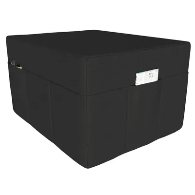Immagine prodotto di POKAR copertura per materasso pieghevole 3 pezzi materasso pieghevole per ospiti letto da campeggio letto pieghevole, dimensioni: copertura 80 x 195, colore:nero