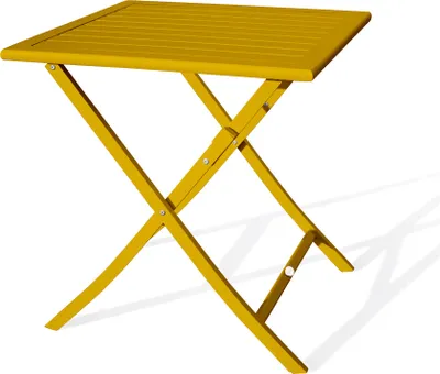 Image de Table de jardin carrée pliante en aluminium