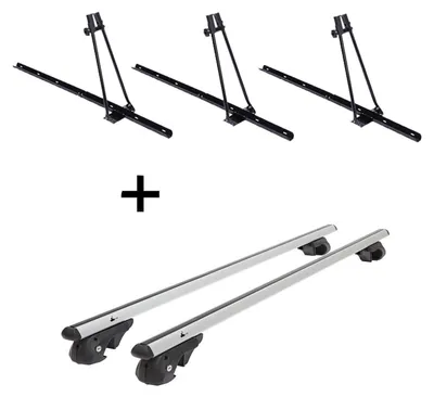 Obrázok produktu pre 3x nosič bicyklov ORION + strešný nosič VDP004 L kompatibilný s pre VW Tiguan 2007-2016