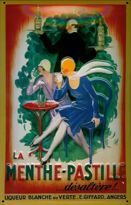 Produktbild von Blechschild Menthe Pastille Liquer Aperitif Schild Nostalgie Werbeschild