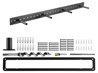 Zdjęcie produktu dla Wspornik półki VEVOR, 1 szt., nośność 104 kg, wytrzymały wspornik półki 1168,4x157,4x76,2 mm, wspornik półki do półek ukrytych, niewidoczny wspornik do półek pływających do montażu ściennego