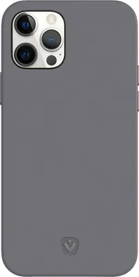 Image de Coque arrière en cuir Valenta Luxe pour iPhone 12 (Pro) - Gris