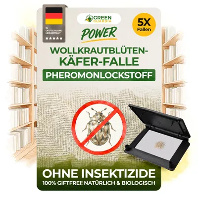 Produktbild von Wollkrautblütenkäfer Falle -5x Fallen- Mittel gegen Wollkrautblütenkäfer, Chemiefreie Pheromonfallen Wollkrautblütenkäfer für Wohnräume & Gewerbe