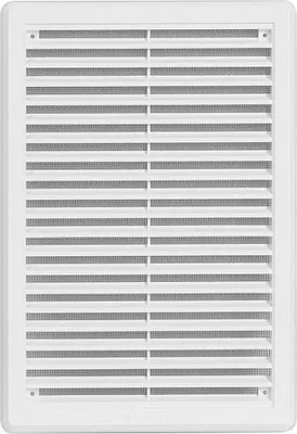 Produktbild von Lüftungsgitter H 300xB 200mm Abluftgitter aus ASA Kunststoff Insektenschutz weiß