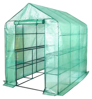 Obrázek produktu pro Lendo Online, skleník, 143 x 213 x 195 cm, zelený, fólie PE