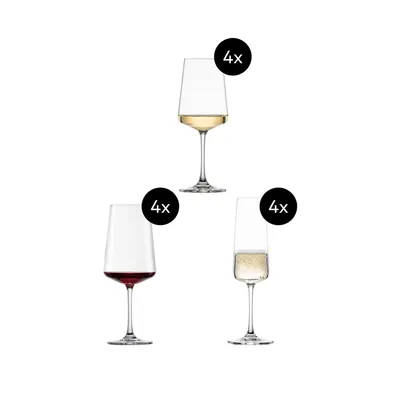 Produktbild von SCHOTT ZWIESEL 124072, Weingläser-Set, Glas, Transparent, Champagnerwein, klar, Einfarbig